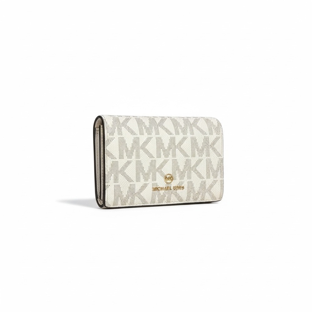 Michael Kors Cream Monogram Wallet
